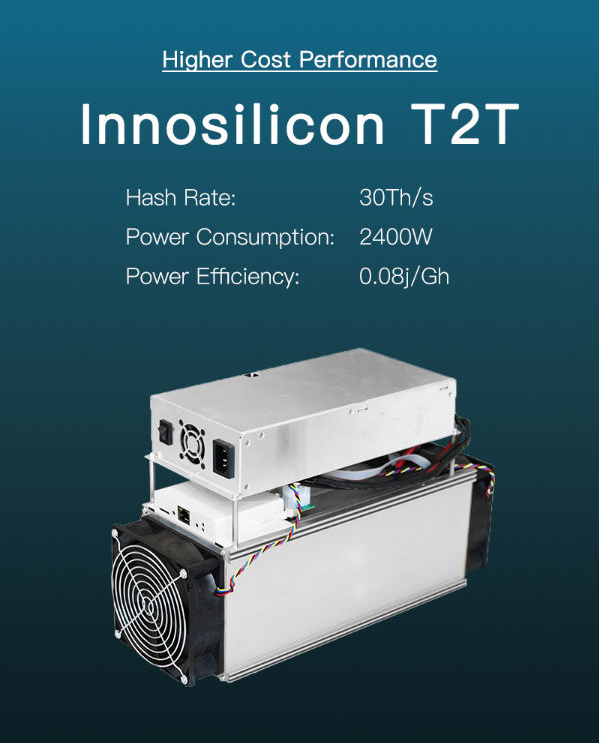     T2 Turbo 30T Innosilicon Mining 2 ˰ (SHA-256) Asic Bitcoin Miner